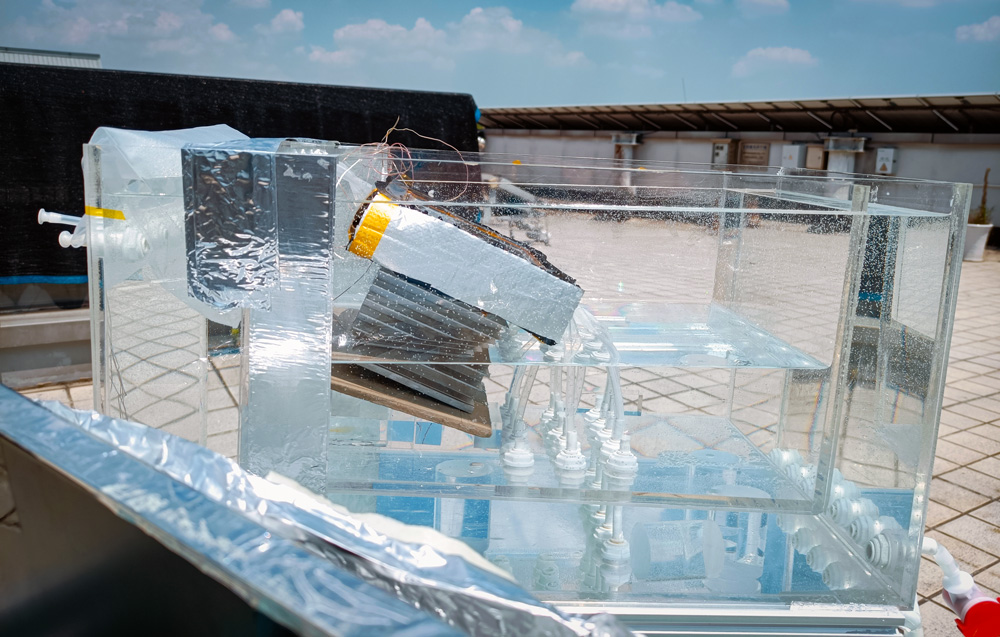 A desalinization prototype setup