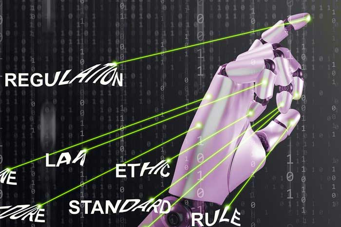 Decorative image of robot hand
