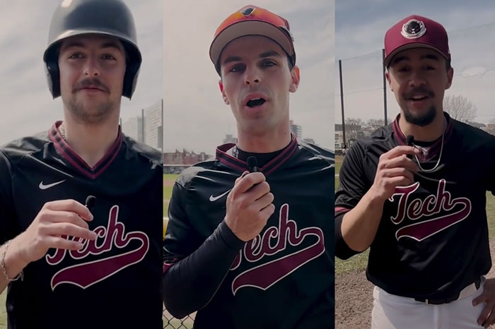 3 MIT baseball players are interiewed