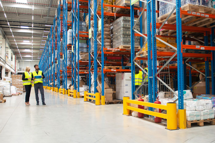 workers in vast fulfillment center
