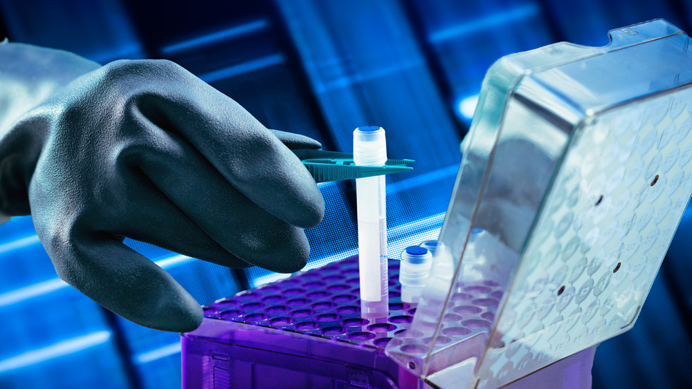 DNA samples in a lab