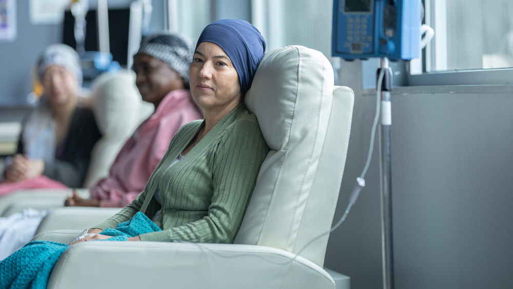 Patients undergoing cancer treatment at hospital