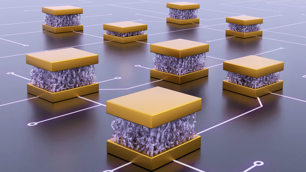 illustrated cube-shaped nano-mechanical devices
