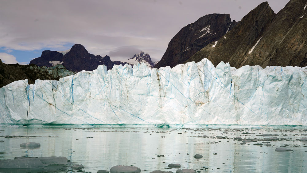 ice cliff in Antartica