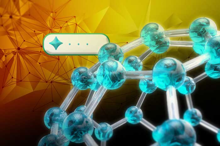 AI prompt window and crystal lattice object