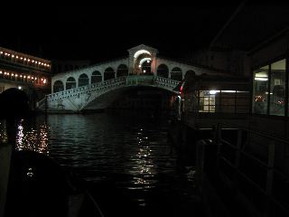 Venice at Night: Rialto Bridge