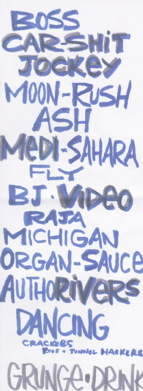 set list