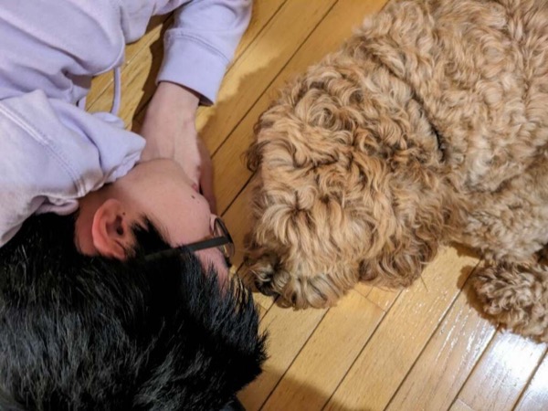 Me and a dog