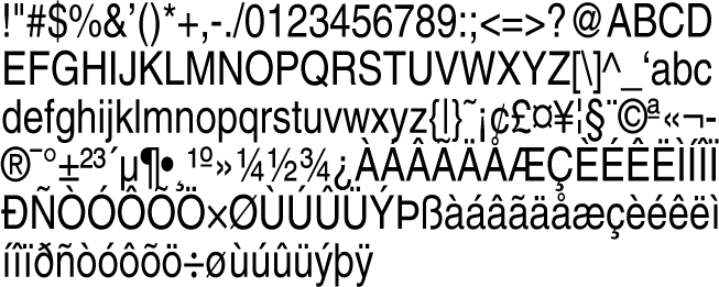 Helvetica-Narrow