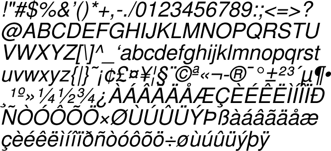 Helvetica-Oblique