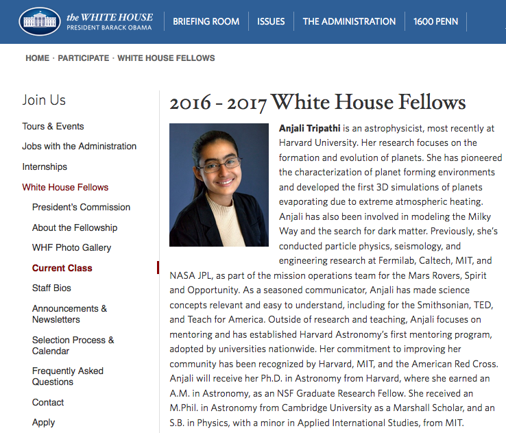 White House bio