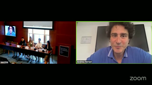 Andrea Ferrari, joining virtually, during his opening remarks.